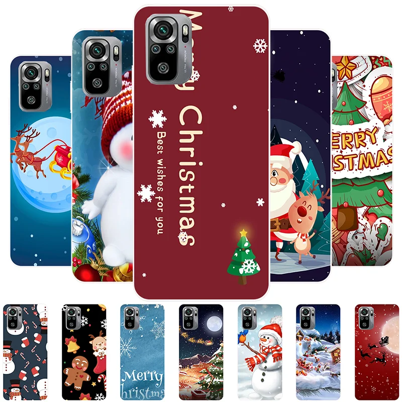

Christmas Case For Redmi Note 10S Cover Silicone Soft TPU Coque Fundas For Xiaomi Redmi Note 10S 10 S Note10S Phone Case