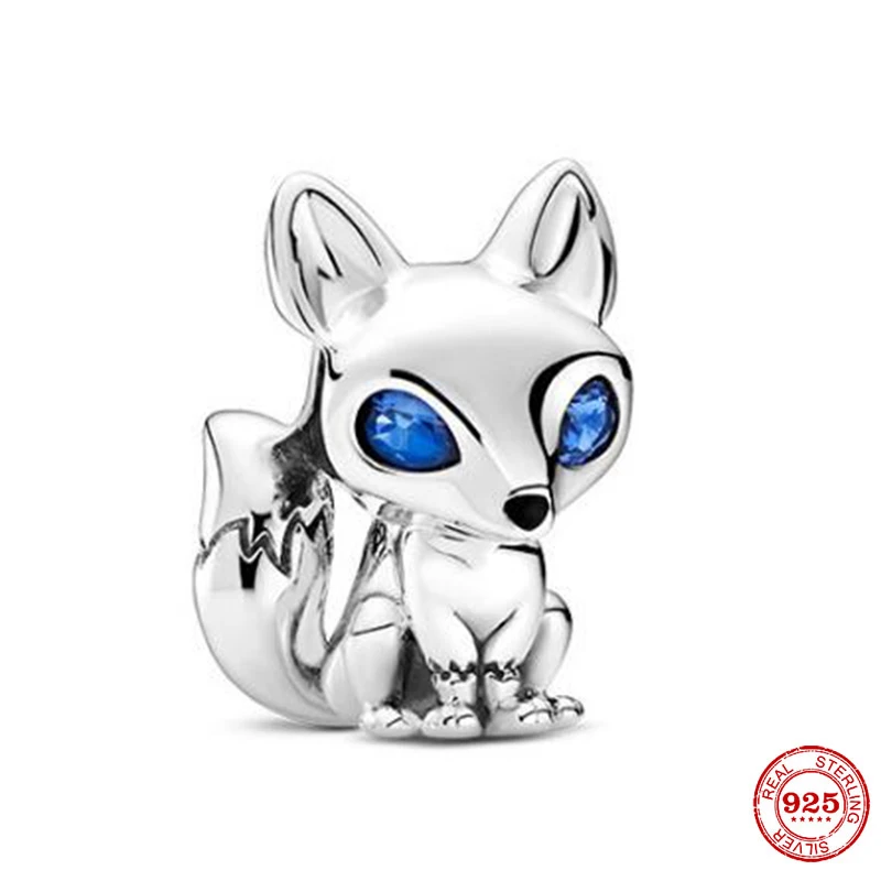 Новый 925 серебро с рисунками милых животных Совы слона черепаха Кошка Собака