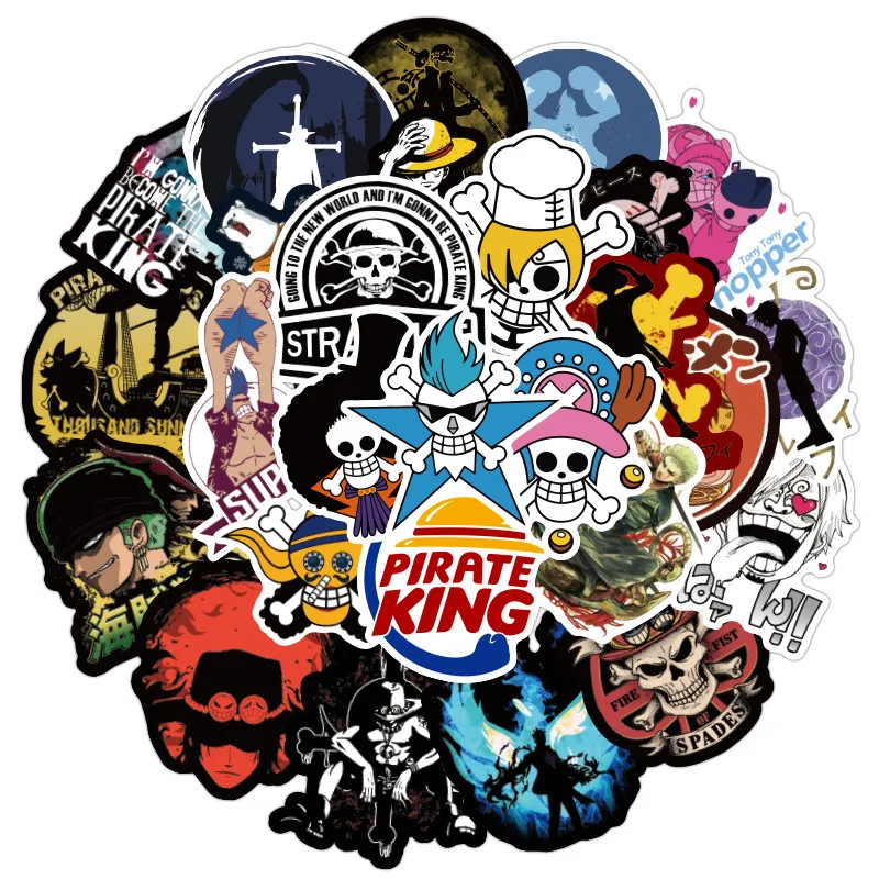 100 шт./упак. мультфильмы Аниме ONE PIECE стикер s Водонепроницаемый чемодан для скейтборда мотоцикл граффити багаж гитарная наклейка детская игрушка