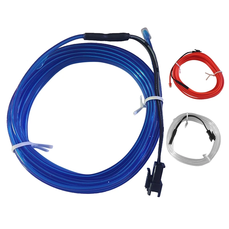 

3Meters Car LED Strips Auto Decoration Atmosphere Lamp 12V Flexible Neon EL Wire Rope Interior LED Car Light