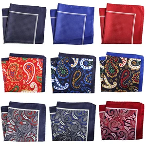 Большой платок YISHLINE 32 см унисекс, мягкий тонкий Карманный платок с принтом пейсли и цветов, аксессуары для вечеринок для мужчин и женщин