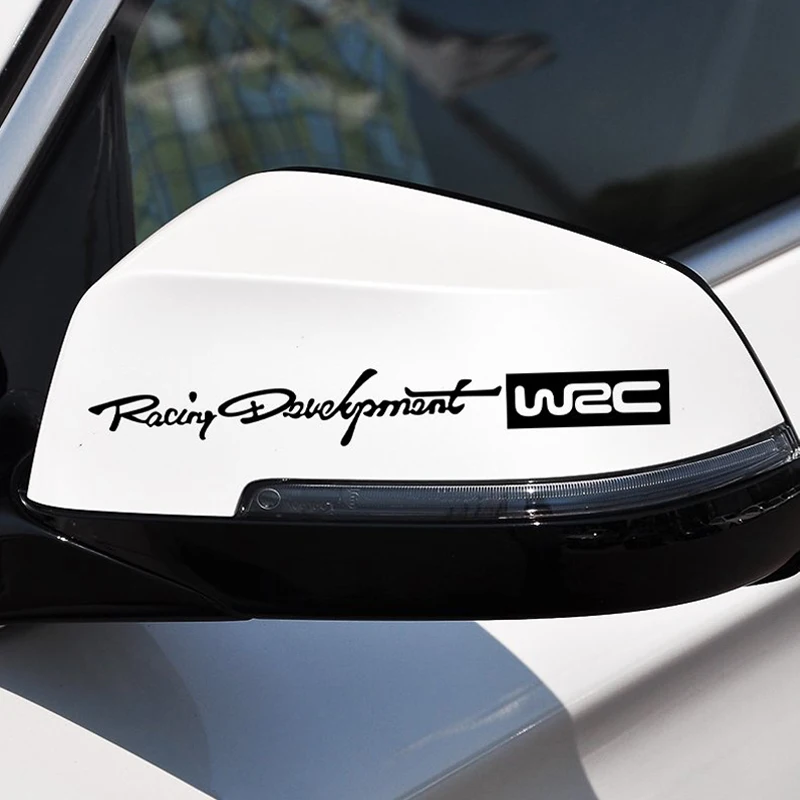 2 шт./лот автомобильные зеркальные наклейки WRC Rally Racing Stripe для заднего вида