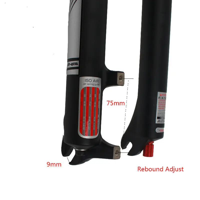 

BUCKLOS MTB Bike Air Suspension Fork Mountain Bicycle Fork 26/27.5/29 Aluminum Alloy Bike Fork Cycling Accessories