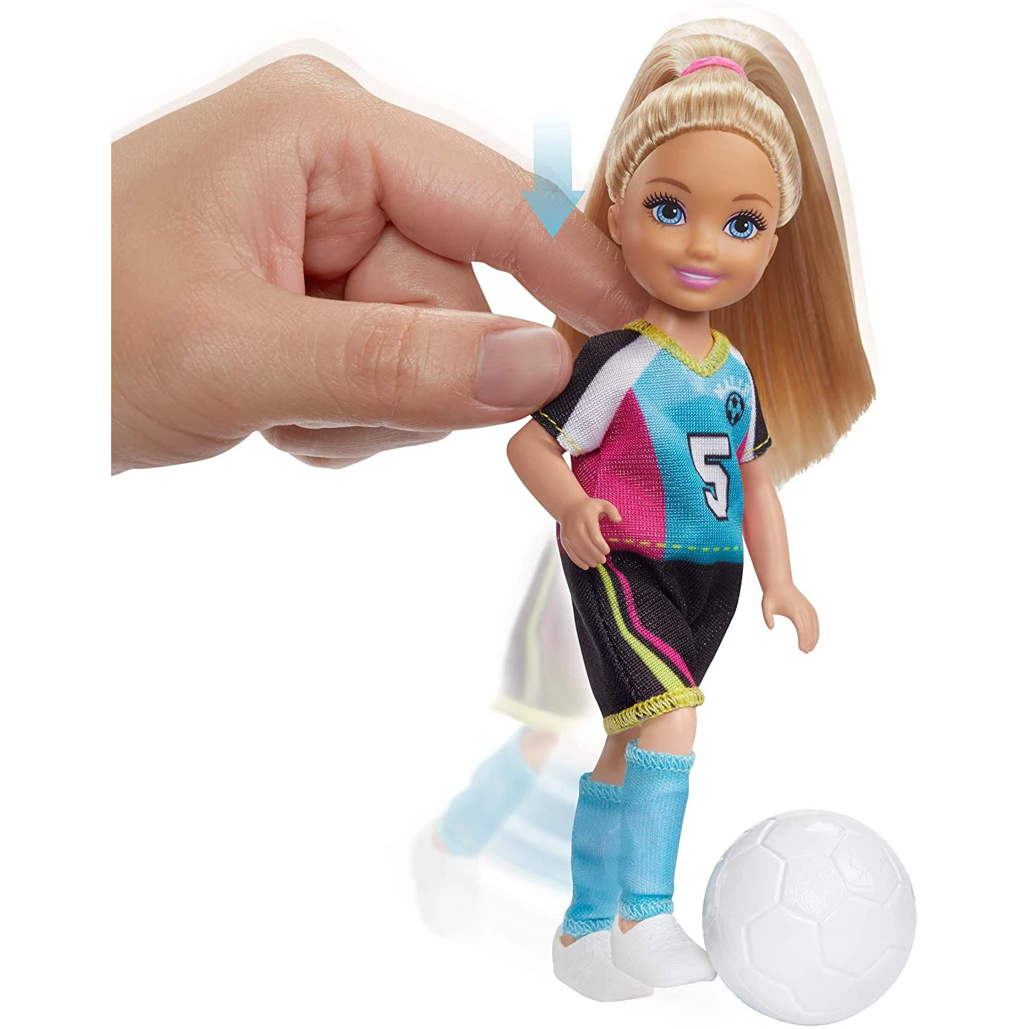 

Barbie Dreamhouse Adventures 6-inch Chelsea Doll with Soccer Playset and Accessories Children Toy Birthday Gift