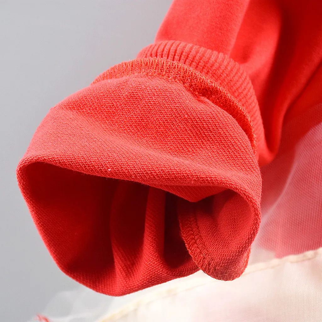 Kids Dresses For Girls Infant Baby Long Sleeve Cartoon Rabbit Princess Hoodie Tulle Dresse Clothes Meisjes Jurk 3M-18M | Детская одежда