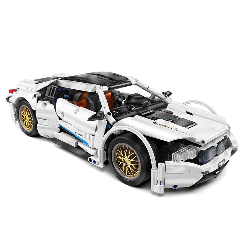 

IN STOCK SEMBO 701940 1270Pcs MOC 1:14 The BMWed I8 Speed Racing Car Model Building Blocks Bricks Boy Toys Birthday Gifts