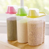 kitchen food container sealed crisper grains tank storage kitchen sorting rice storage box container bottles and jars