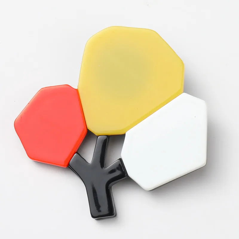 Большие Акриловые броши в виде дерева и Заколки для женщин Значки из смолы с