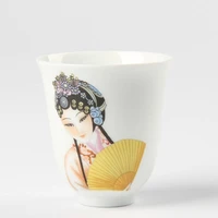 kung fu tea cup single cup ceramic tea set beauty tea bowl ceramic blue and white master cup