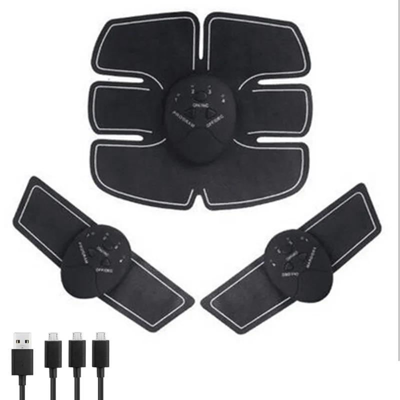 

Rechargeable Abdominal Muscle Patch, Lazy Man's Thin Stomach Waist Muscle Training Abdominal Apparatus 6 Mode Fitness App