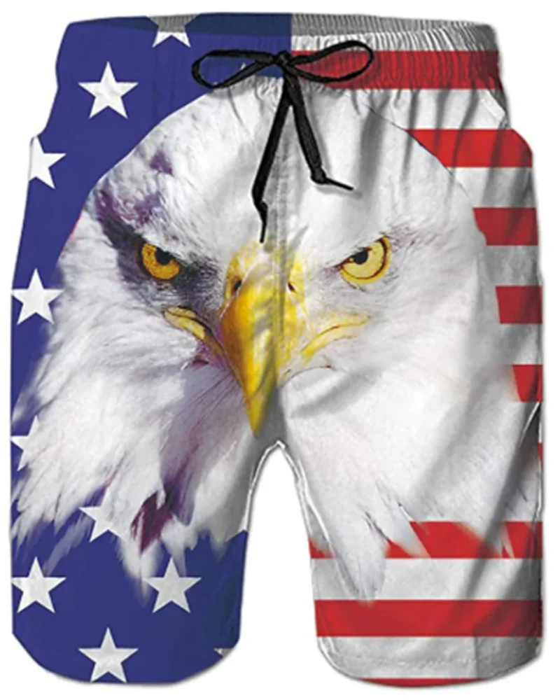 Модные шорты в виде льва и животных повседневный купальный костюм для мужчин