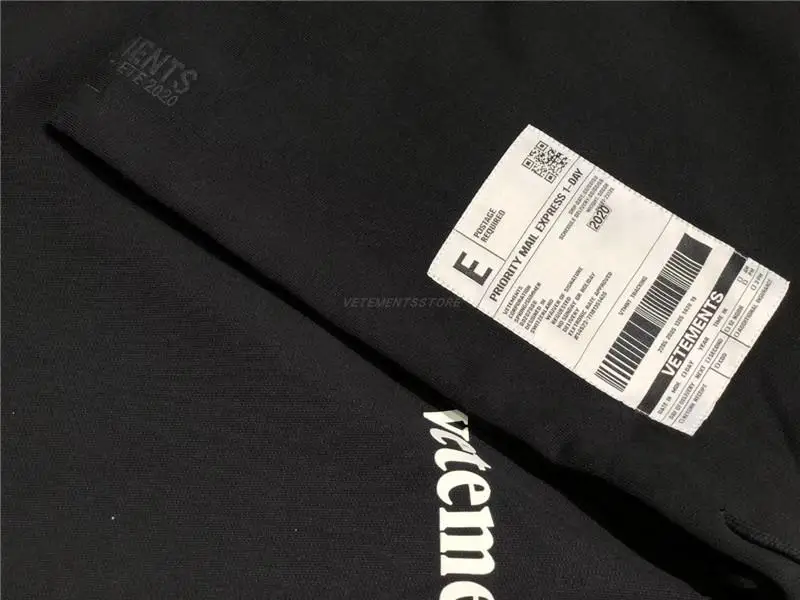 

Top Quality Heavy fabric Vetements Hoodie Hoody Embroidery Vetements Pullover Big Tag Patch VTM Sweatshirts