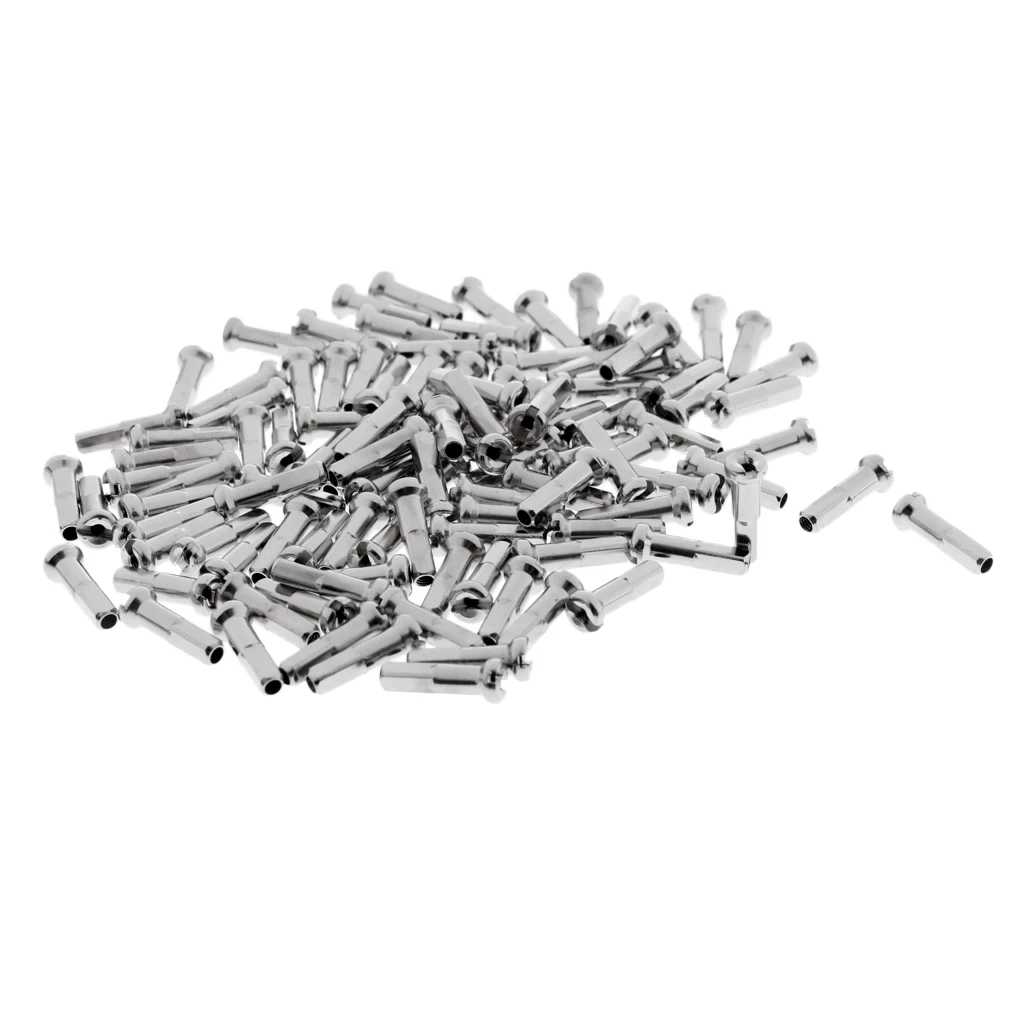 Silver 16mm 14 г Медь велосипедная спица, ниппель велосипедные спицы 12 мм 14 мм 16 мм - Цвет: Silver 16mm