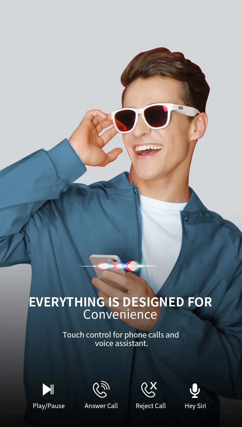 BGreen G2 спортивные bluetooth-наушники с костной проводимостью, поляризованные солнцезащитные очки, смарт-TWS, Беспроводная стереогарнитура Bluetooth
