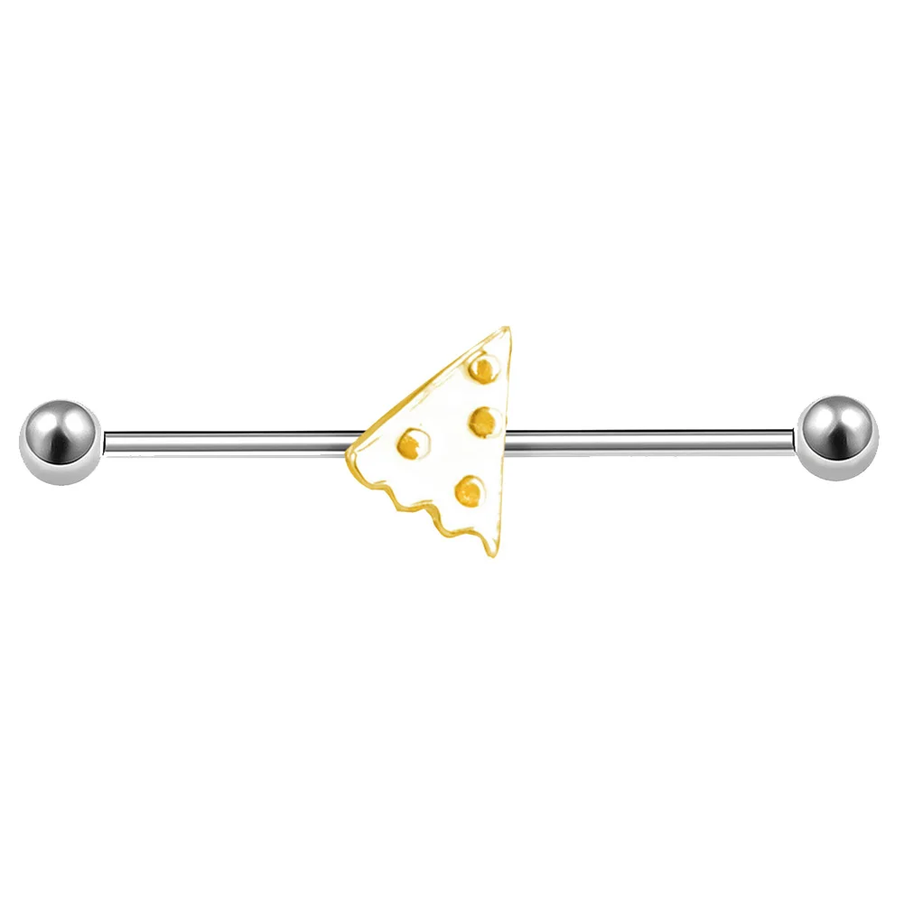 Женские пиццы штанга в ухо хрящевой пирсинг серьги из нержавеющей стали |