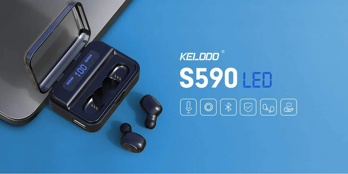 S590 стиль 5,0 Беспроводная bluetooth-гарнитура работает наушники совместимая со смартфонами подключена Автоматическая прослушивание для прослушивания музыки и звонков