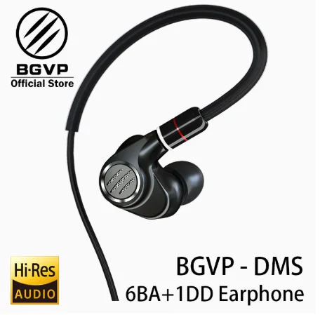 Гибридный аурикулярный элемент BGVP DMS HIFI с монитором nuevo 2019 6BA балансированный