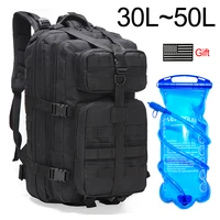 30l40l50l large capacity men army military tactical backpack 3p edc molle waterproof bug rucksack hiking camping hunting bags