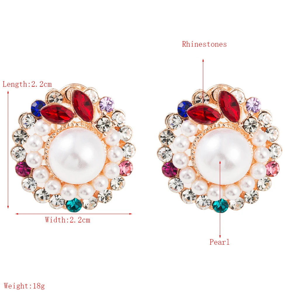 

Temperament pearl earrings, 2020 new alloy inlaid rhinestone earrings, stars with French earrings