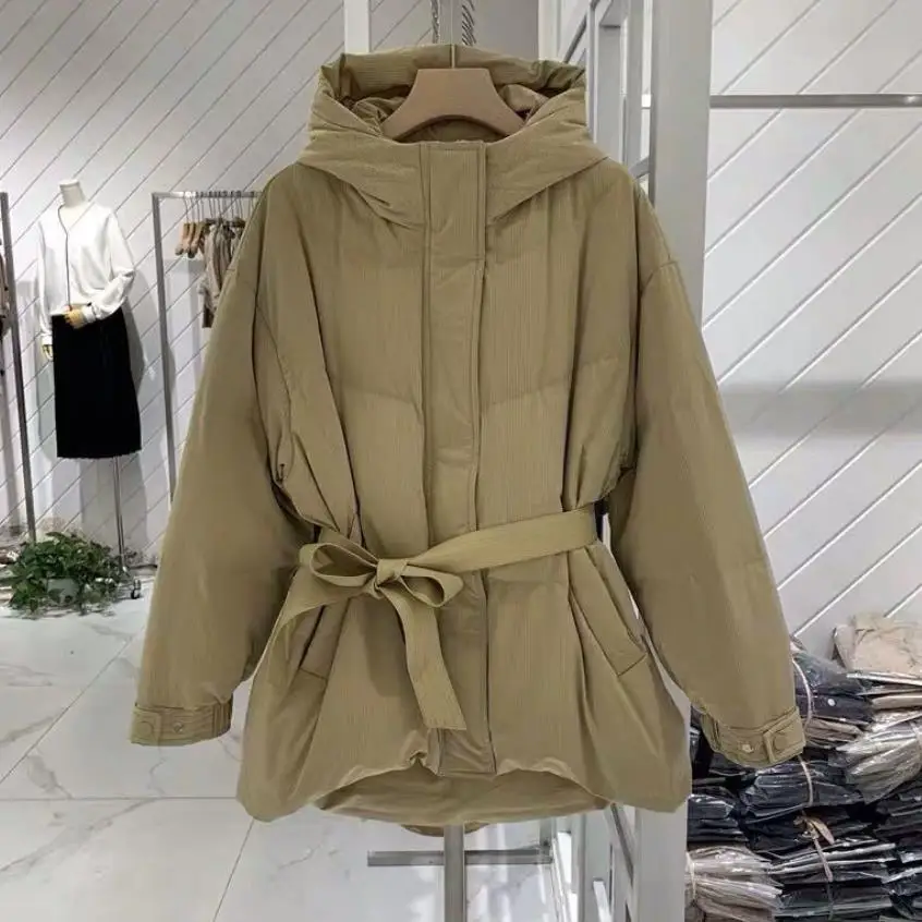 

Дизайнерское пуховое пальто в полоску, зимнее тонкое длинное теплое пуховое пальто, пуховое пальто, женская длинная пуховая теплая куртка, ...