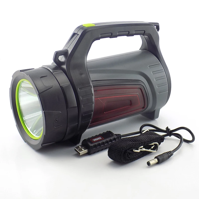 Online Süper Parlak USB LED El Feneri ışık Lambası Arama şarjlı Meşale Lanterna Güçlü Lampe De Poche Uzun Menzilli Kamp