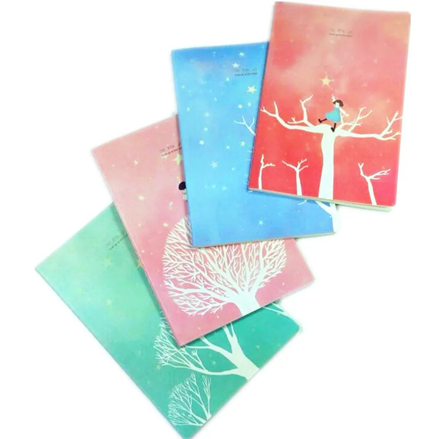 

Бесплатная Доставка 10 упаковок романтический глядя на звезды серии Ежедневники школьные канцелярские принадлежности для еженедельник бло...