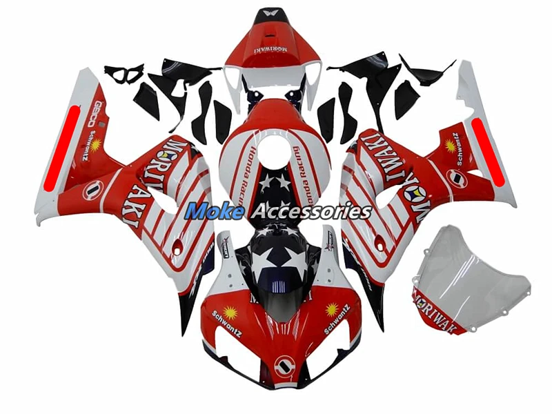 

Motorcycle Fairings Kit Fit For Cbr1000rr 2006-2007 Bodywork Set High Quality ABS Injection Red White