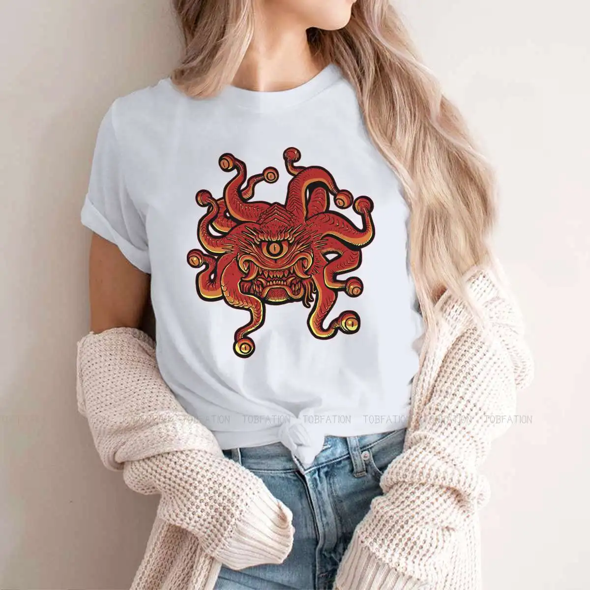

Diablo Tristram Evils Game Girls T Shirt Beholder Female Tops Graphic Funny Tees Ladies 5XL Oversized Tshirt