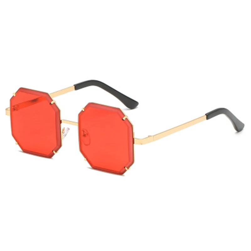 

Metal Gradient Women Oversized Square Rimless Sunglasses 2020