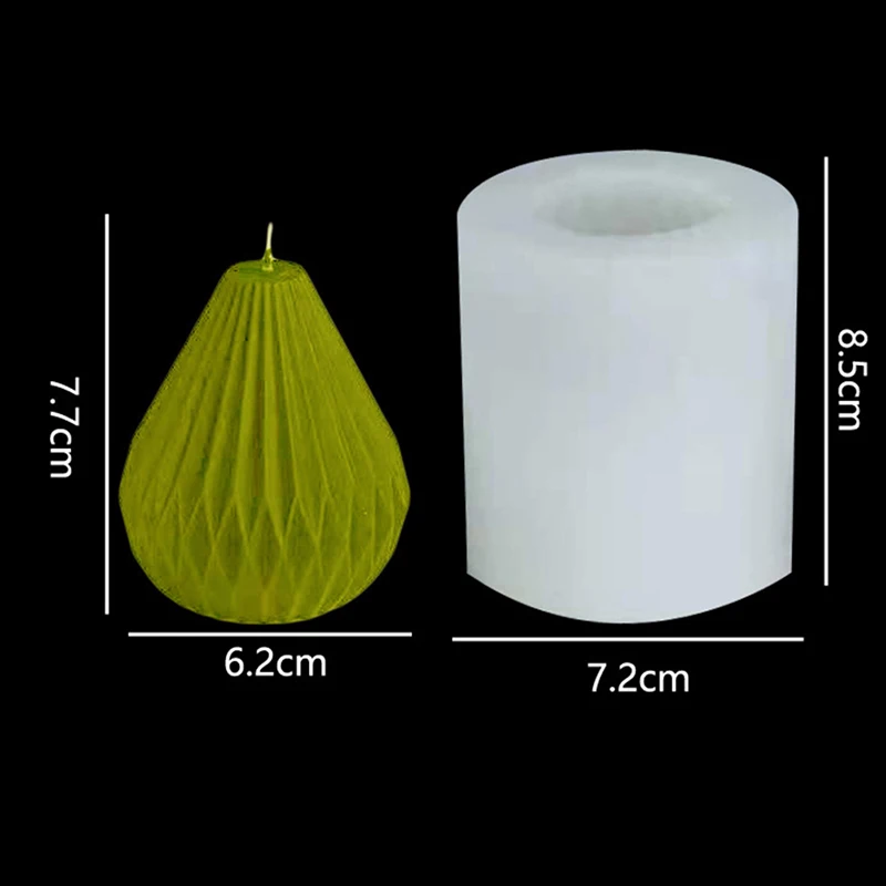 

Geometric lines Origami Peer Shape Design Candles Silicones Paint Strained cones Candles Diy Candles Mold Handmade Candles