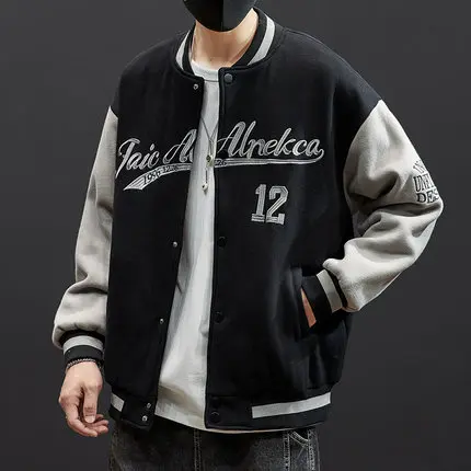 

2021 New Retro Embroidery Baseball Uniform Jacket Tide Brand Street Tooling Style Loose Casual Wild Couple Jacket