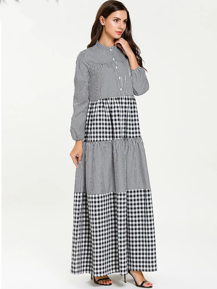 arabic kaftan dress Мусульманское женское арабское турецкое Длинное Макси платье ХИДЖАБ КАФТАН марокканский скромный индонезийский Пакистанская мусульманская одежда для Дубай абайя Восточный халат из марокена - Цвет: arabic kaftan dress