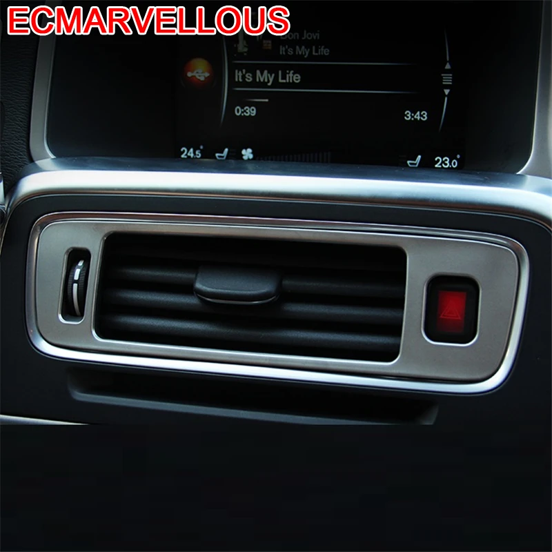 

Control System Automobile Decorative Modified Chromium Car Styling Bright Sequins Sticker Strip Decoration 18 19 FOR Volvo S60L