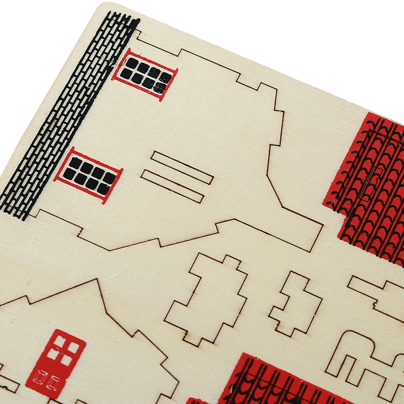 3D деревянная модель для строительства загородного дома Обучающие игрушки