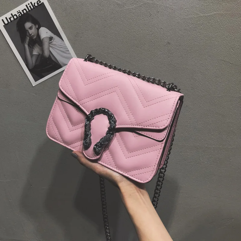 2019 Новая летняя сумка для вина в Корейском стиле ромбовидная на цепочке