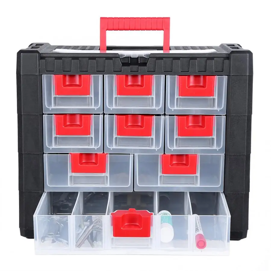 Пластиковый ящик для инструментов фурнитура чехол хранения бытовой Органайзер с