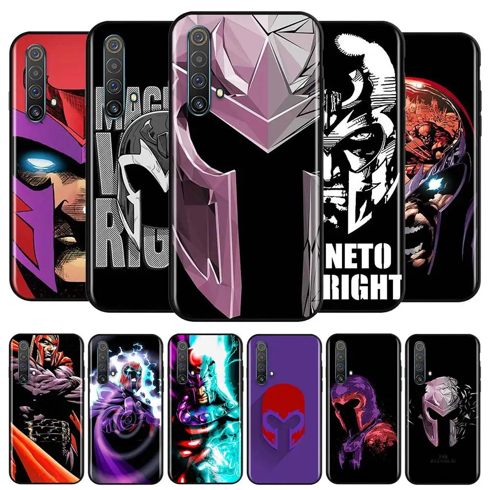 

Marvel Avengers Magneto For OPPO Realme C17 C12 7i 8i Q3 8 C15 Narzo 20 30 A 7 6 5 2 C11 C3 Pro Black Silicone Phone Case