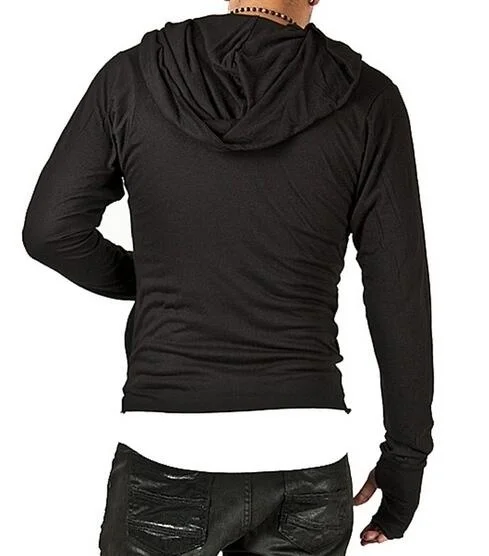 Толстовка ZOGAA мужская с капюшоном Свитшот приталенного кроя длинным рукавом худи