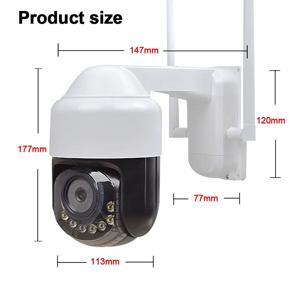 3 ”мини 1080P 3G 4G LTE PTZ камера двухсторонняя аудио Беспроводная ip 4 мм объектив SIM
