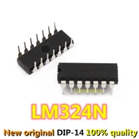 10pcs lm324 dip14 lm324n dip 324 dip 14 new and original ic chipset support recycling all kinds of electronic components