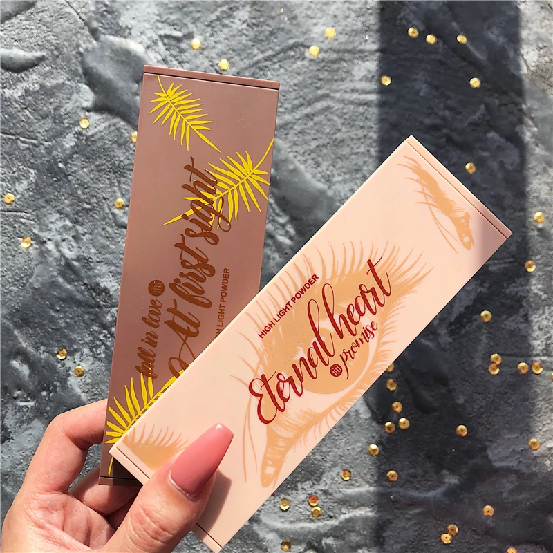 3 цвета мерцающий хайлайтер бронзер палитра текстура контур пудра база