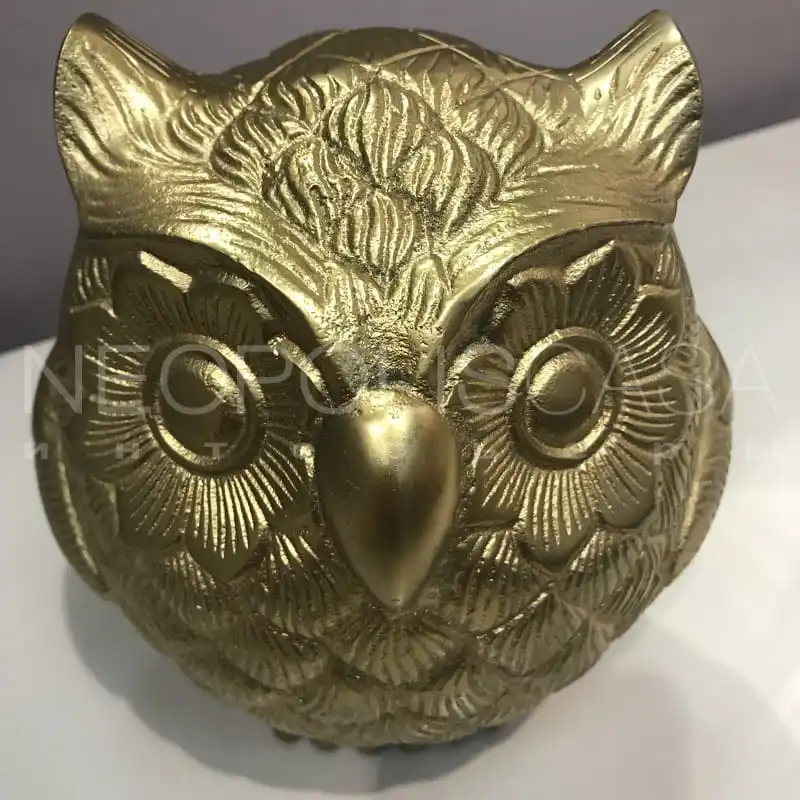 Фигурка совы AC. Св. др.56 (Золотой алюминий/бронза) Искусство и ремесло декор дома Украшение для интерьера Товары для дома.