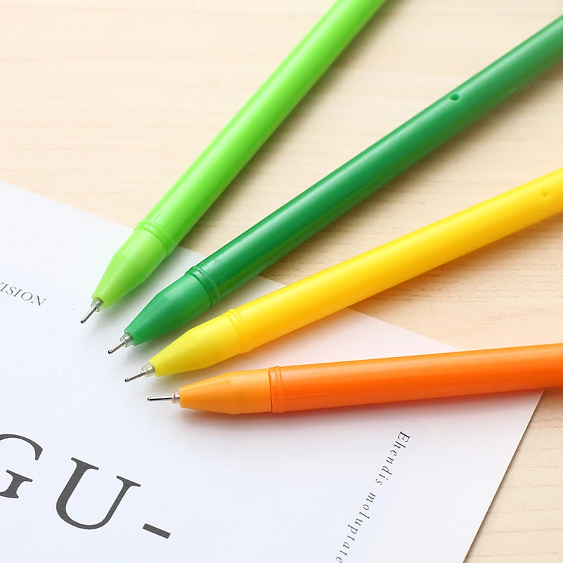 12 шт. креативная Милая фруктовая гелевая ручка забавная каваи канцелярские