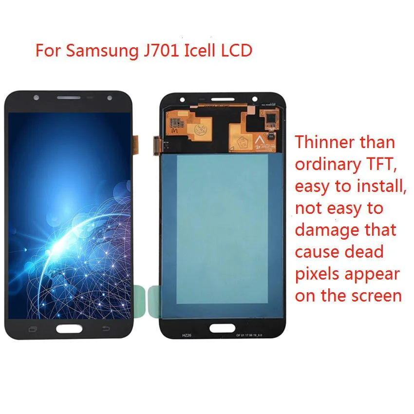Полный дигитайзер для Samsung Galaxy J7 neo J701 J701F J701M J701MT ЖК дисплей и сенсорный экран