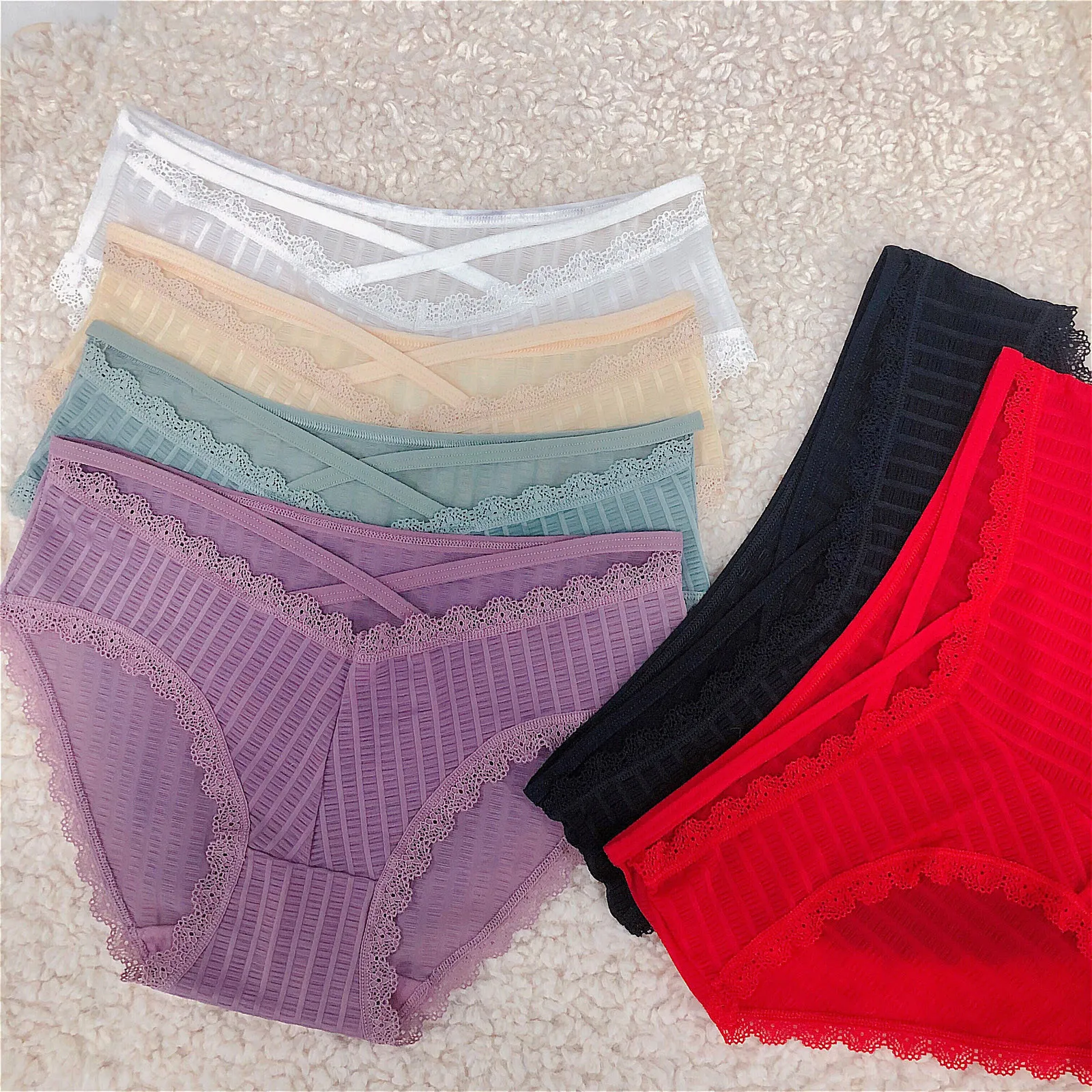 

Women's Lace Briefs Hot Erotic Sexy Lingerie Porno Low-waist Panties Temptation Sexy Babydolls BreathableUnderwear Underpants