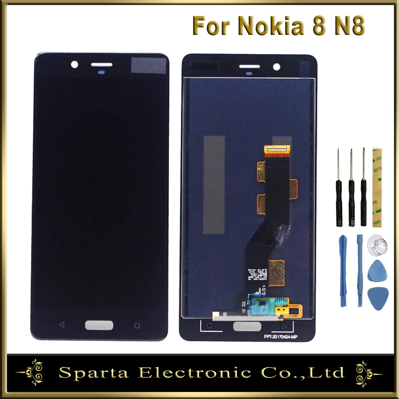 ЖК дисплей 5 3 дюйма для Nokia 8 N8 TA 1004 1052 1012 сенсорный экран в сборе 8|Экраны мобильных