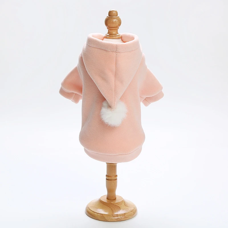 Зимняя одежда для собак Толстая теплая толстовка пальто французская бульдога