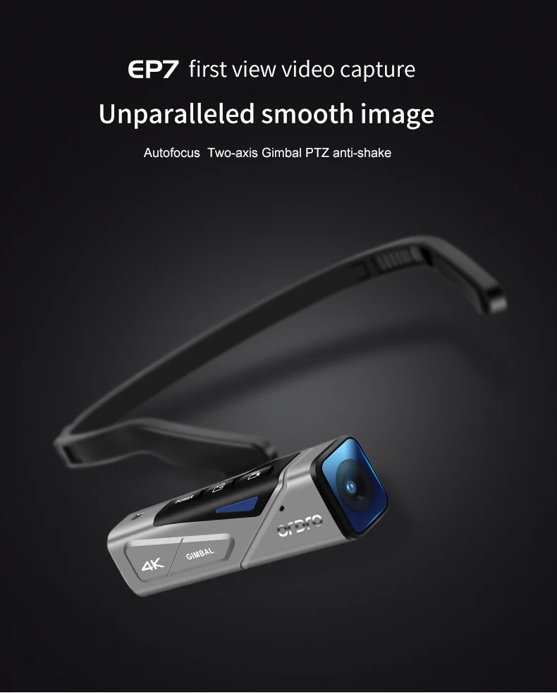 4K спортивная видеокамера Цифровая портативная камера ORDRO EP7 UHD 60 кадров в секунду
