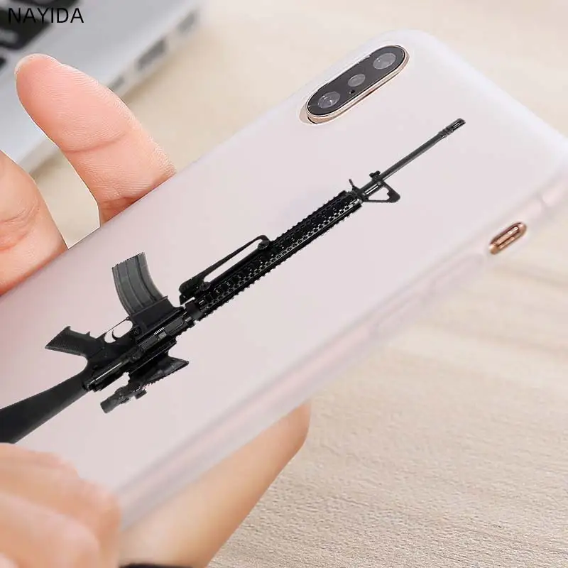 Мягкий силиконовый чехол для iPhone 12 Mini 11 Pro XS Max XR X 8 7 6 Plus 5S SE S Cover pubg gun Fundas|Бамперы| |