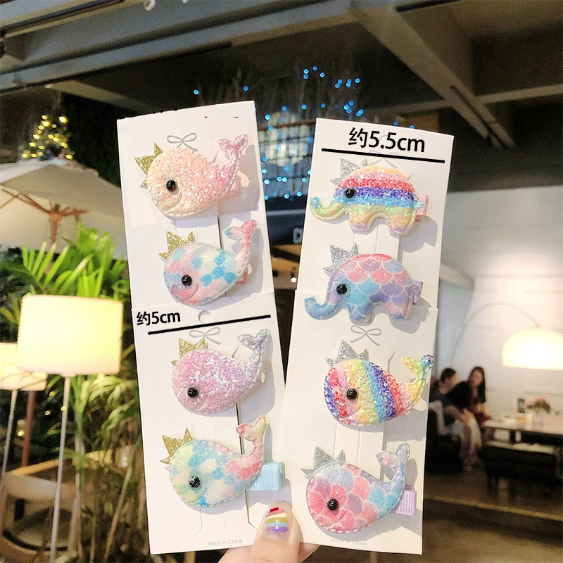 2 шт. заколки для волос девочек кролик слон КИТ | Красота и здоровье